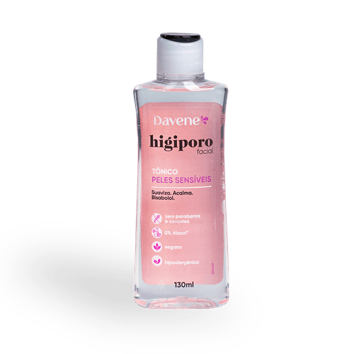 Tônico Higiporo Pele Sensíveis 130ml – Davene