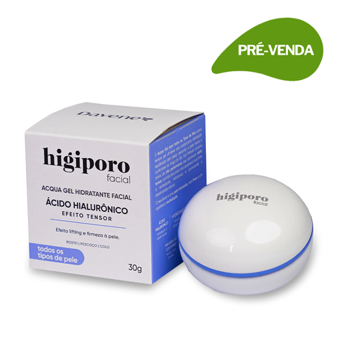 Hidratante Facial Higiporo Todos Tipos de Pele Acqua Gel 30g - Davene