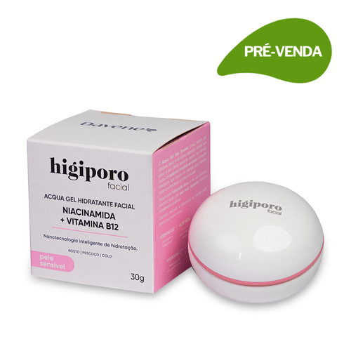 Hidratante Facial Higiporo Pele Sensível Acqua Gel 30g - Davene